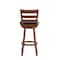 Flash Furniture Zerrick Commercial Wood Classic Ladderback Swivel Barstool w/Black LeatherSoft Seat, Antique Oak ES-UN3-29-OAK-GG - alternate 8
